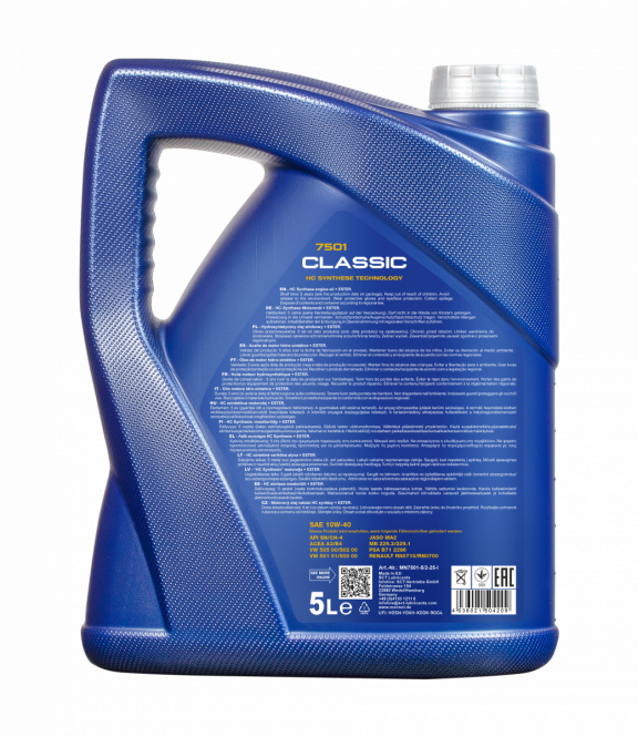 Mannol Classic | 10W40 HC Synthetische motorolie | 5 Liter
