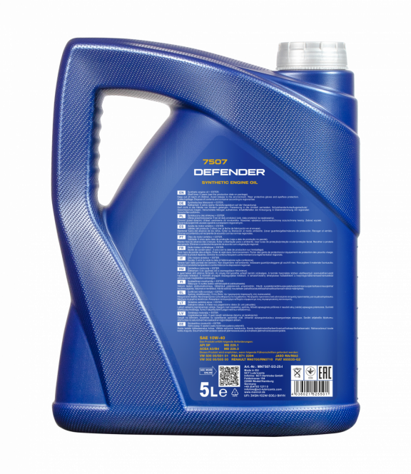 Mannol Defender | 10W40 Semi Synthetische motorolie | 5 Liter