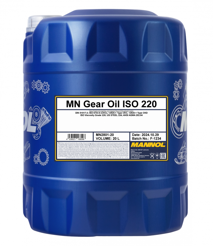 Mannol Gear Oil 220 - Tandwielolie - 20 Liter