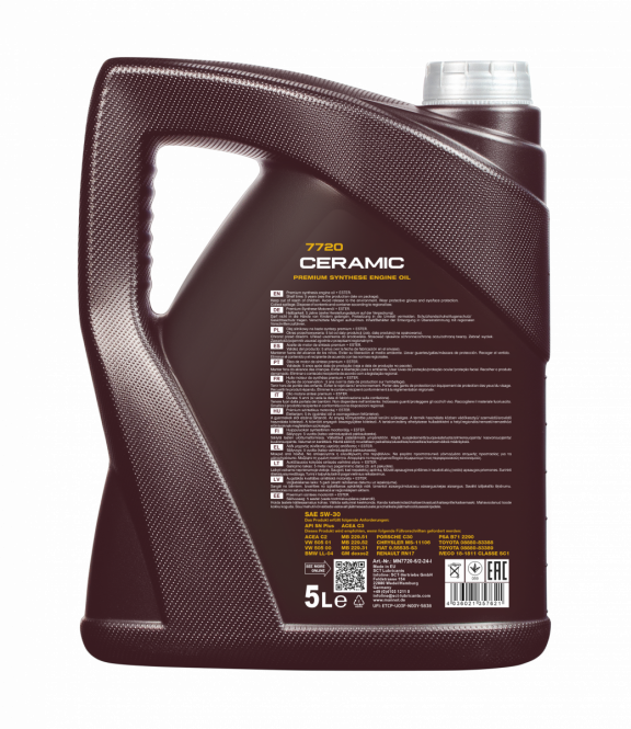 Mannol Ceramic 5W30 Vol Synthetische Motorolie - 5 Liter