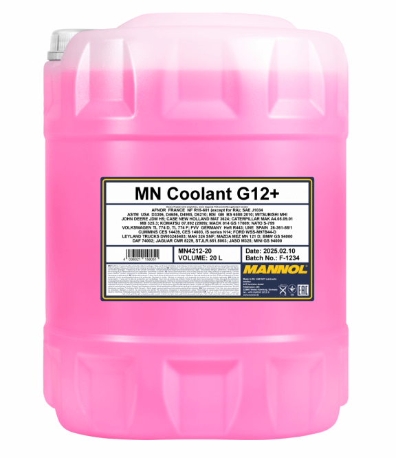 Mannol G12+ Koelvloeistof rood - 20 Liter