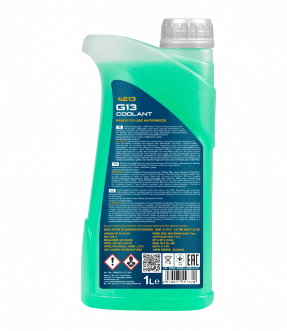 Mannol G13 | Koelvloeistof groen | 1 Liter