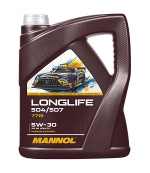 Mannol Longlife 504/507 | 5W30 Vol Synthetische motorolie | 5 Liter