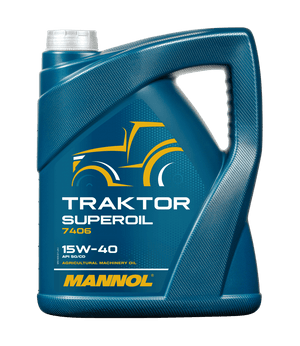 Mannol Traktor Superoil 15W40 - Minerale Olie Landbouw - 5 Liter - voorkant
