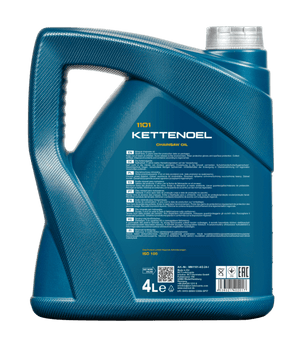 Mannol kettingzaagolie 4 liter achterkant