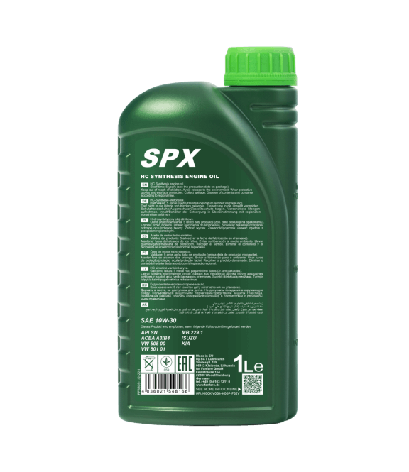 Fanfaro SPX | 10W30 | Hydro Synthetische Motorolie | 1 Liter