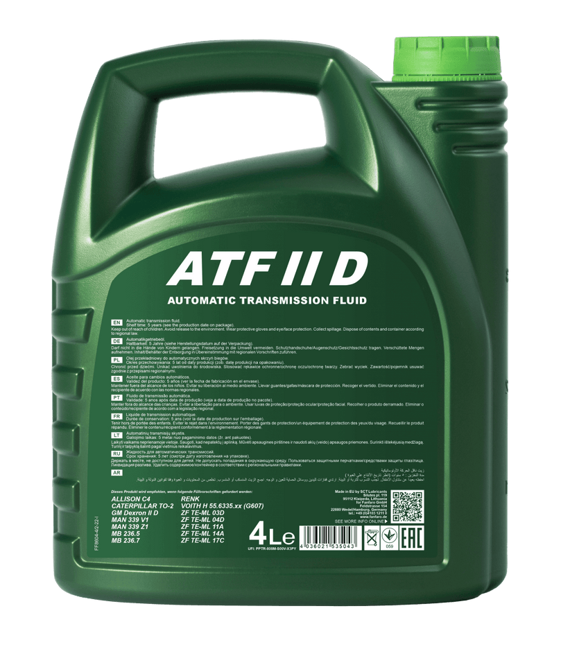 Fanfaro ATF II D | Automatische versnellingsbak olie | 4 Liter