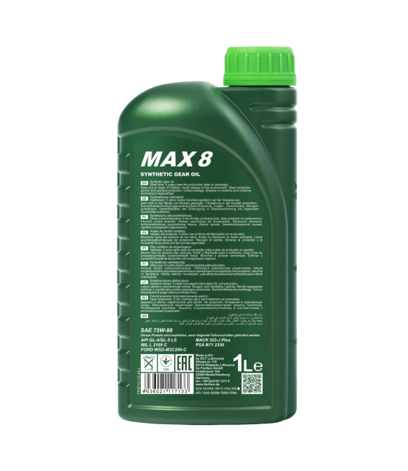 Fanfaro Max 8 | 80W90 Versnellingsbakolie GL-4/GL-5 LS | 1 Liter - Oliereus