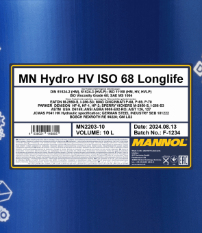 Mannol ISO HV 68 | Hydrauliek olie | 20 liter - Oliereus