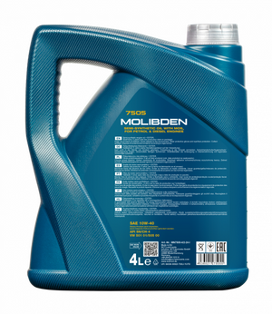 Mannol Molibden | 10W40 Semi Synthetische motorolie | 4 Liter - Oliereus