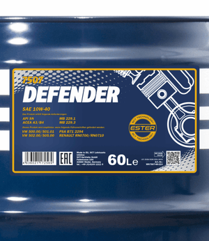 Mannol Defender | 10W40 Semi Synthetische motorolie | 60 Liter