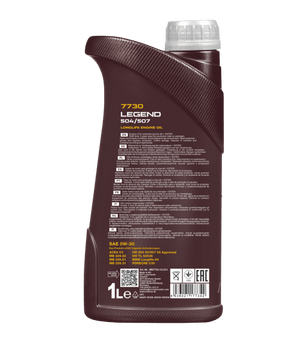 Mannol Legend 504/507 | 0W30 Vol Synthetische motorolie | 1 Liter - Oliereus