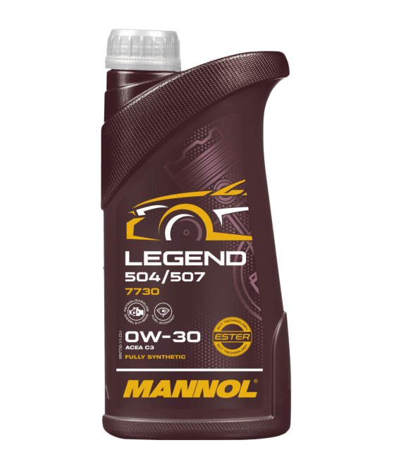 Mannol Legend 504/507 | 0W30 Vol Synthetische motorolie | 1 Liter - Oliereus