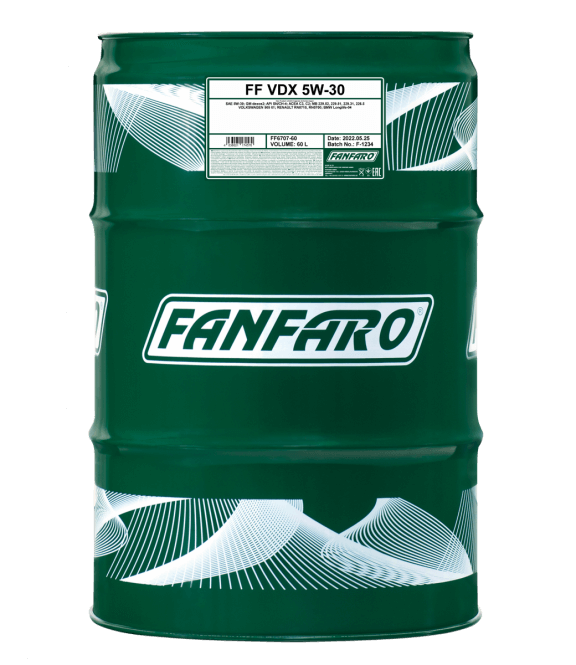 Fanfaro VDX | 5W30 | Vol Synthetische Motorolie | 60 Liter