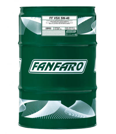 Fanfaro VSX , 5W40 , Vol Synthetische Motorolie , 60 Liter