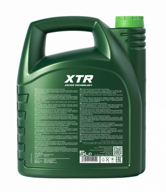 Fanfaro XTR | 0W30 | Vol Synthetische Motorolie | 5 Liter
