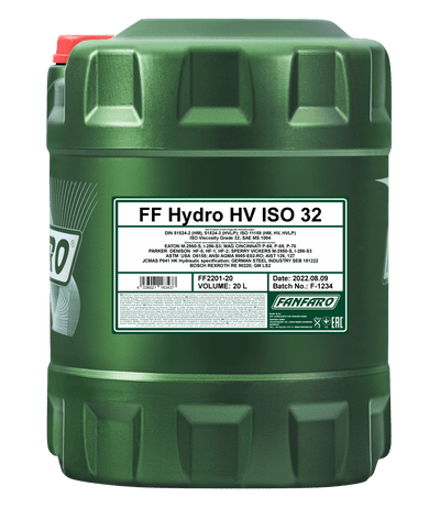 Fanfaro ISO HV 32 , Hydrauliek olie , 20 liter