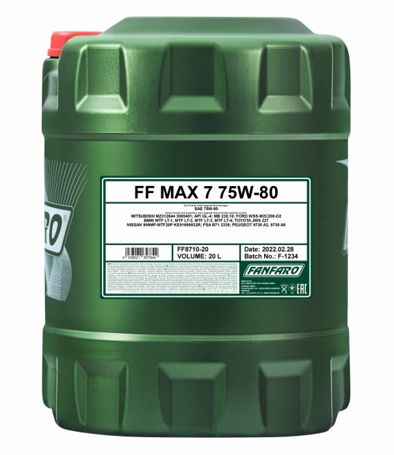 Fanfaro Max 7 | 75W80 Versnellingsbak olie | 20 Liter