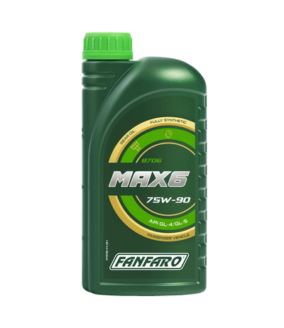 Fanfaro Max 6 , 75W90 Versnelingsbakolie API GL-4 / GL-5 , 1 Liter