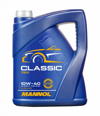 Mannol Classic , 10W40 HC Synthetische motorolie , 5 Liter
