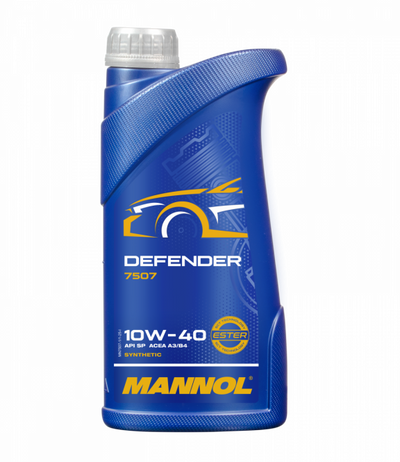 Mannol Defender , 10W40 Semi Synthetische motorolie , 1 Liter