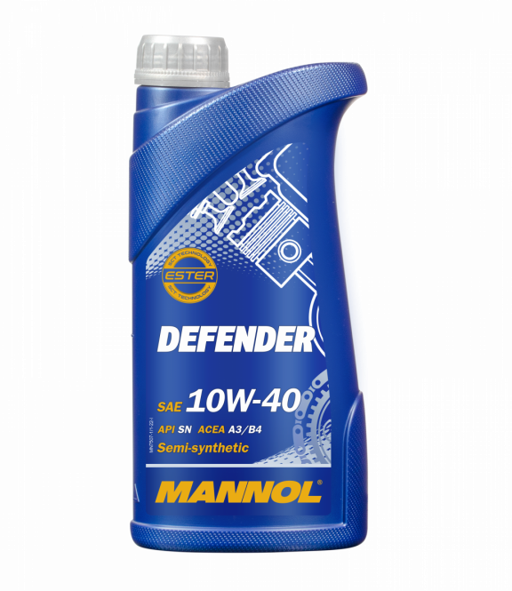 Mannol Defender | 10W40 Semi Synthetische motorolie | 1 Liter