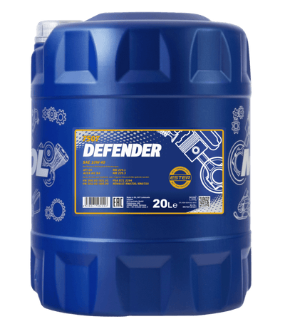 Mannol Defender , 10W40 Semi Synthetische motorolie , 20 Liter