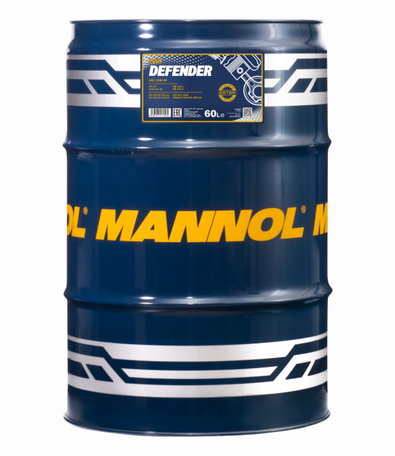 Mannol Defender | 10W40 Semi Synthetische motorolie | 60 Liter