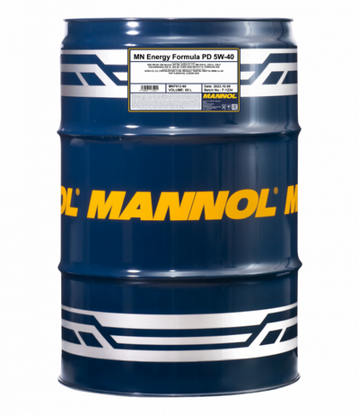 Mannol Energy Formula PD , 5W40 Vol Synthetische Motorolie , 60 Liter