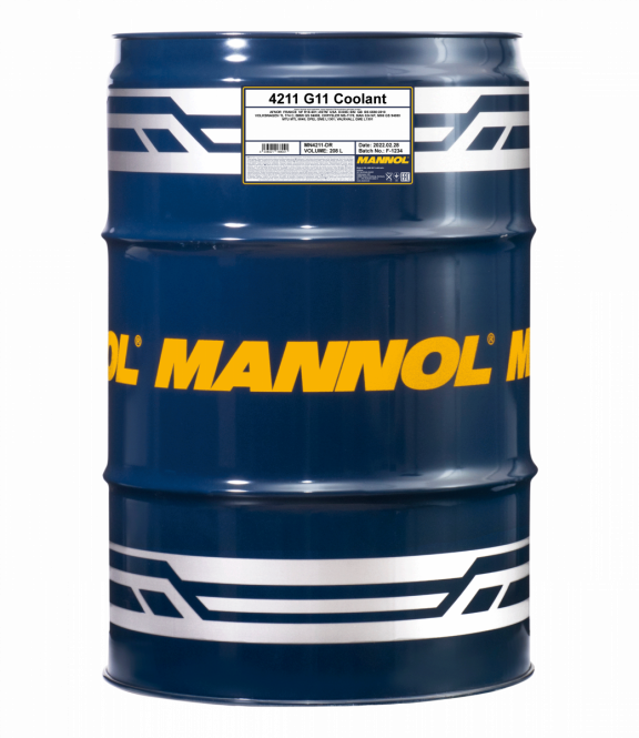 Mannol G11 | Koelvloeistof blauw | 208 Liter