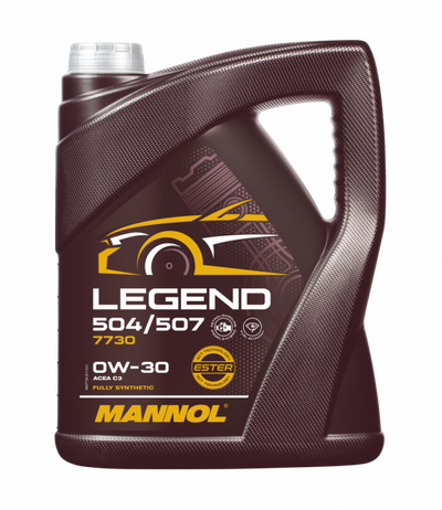 Mannol Legend 504/507 , 0W30 Vol Synthetische motorolie , 5 Liter