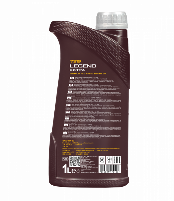 Mannol Legend Extra | 0W30 Synthetische motorolie | 1 Liter