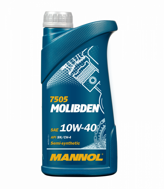 Mannol Molibden | 10W40 Semi Synthetische motorolie | 1 Liter