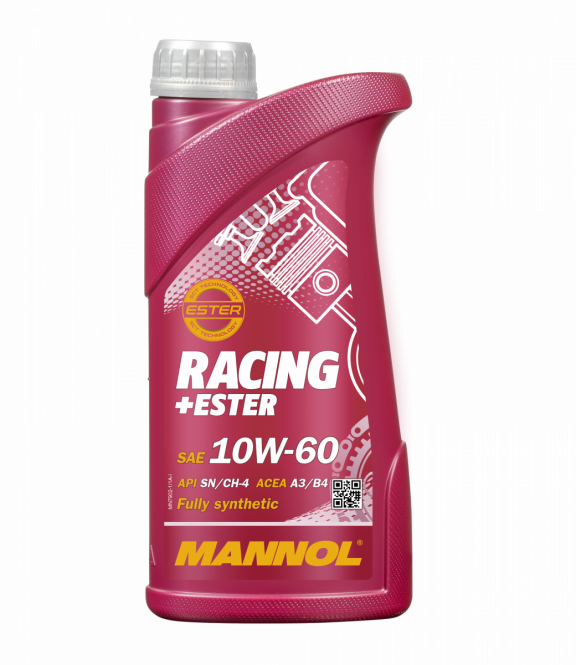 Mannol Racing Ester | 10W60 Vol Synthetische Motorolie | 1 Liter