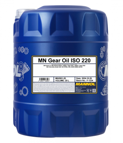 Mannol Gear Oil 220 - Tandwielolie - 20 Liter