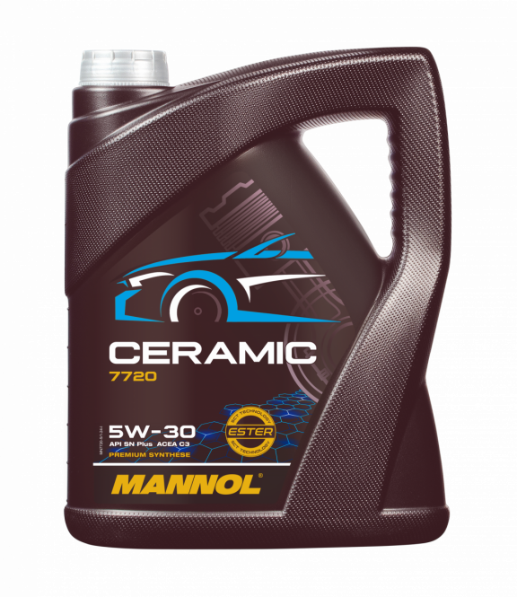 Mannol Ceramic 5W30 Vol Synthetische Motorolie - 5 Liter