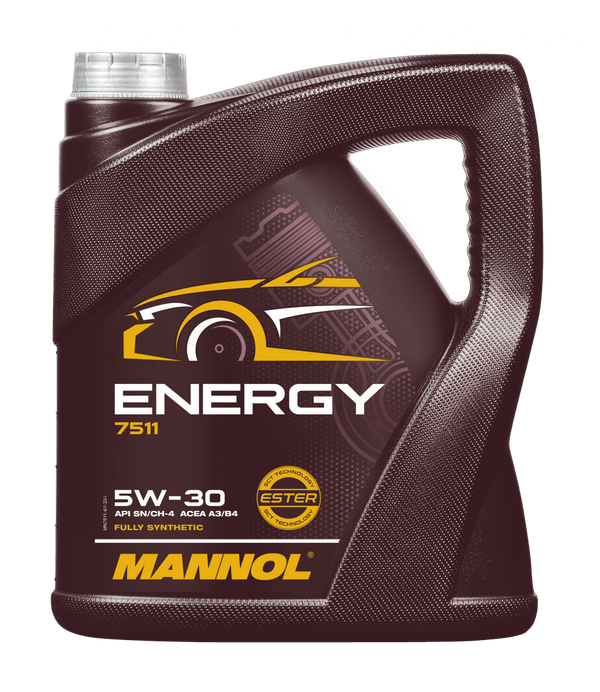 Mannol Energy 5W30 Vol Synthetische motorolie - 5 Liter