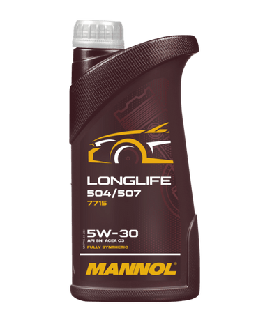 Mannol Longlife 504/507 , 5W30 Vol Synthetische motorolie , 1 Liter