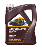 Mannol Longlife 504/507 | 5W30 Vol Synthetische motorolie | 5 Liter