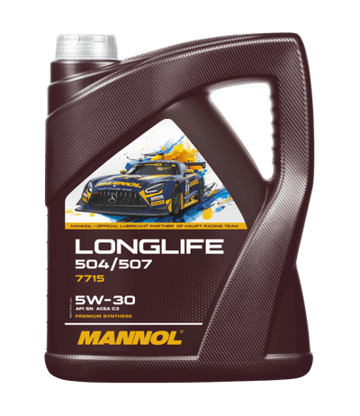 Mannol Longlife 504/507 , 5W30 Vol Synthetische motorolie , 5 Liter