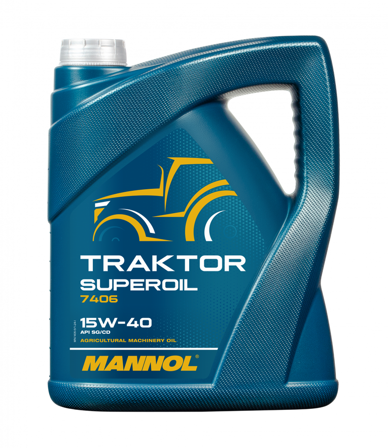 Mannol Traktor Superoil 15W40 - Minerale Olie Landbouw - 5 Liter - voorkant