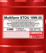 Chempioil 2501 Multifarm STOU 10W-30 Motorolie - 20 Liter