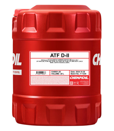 Chempioil 8901 ATF D-II Versnellingsbakolie - 20 Liter