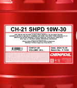 Chempioil 9121 CH-21 TRUCK SHPD 10W-30 Motorolie - 20 Liter