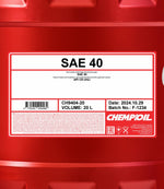 Chempioil 9404 SAE 40 Motorolie - 20 Liter