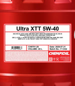 Chempioil 9701 Ultra XTT 5W-40 Motorolie - 20 Liter
