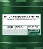 Fanfaro 2601 TO-4 Powertrain Oil SAE 10W Hydrauliekolie - 20 Liter
