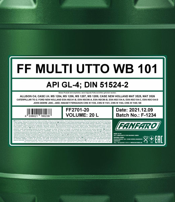 Fanfaro 2701 Multi UTTO WB 101 - 20 Liter