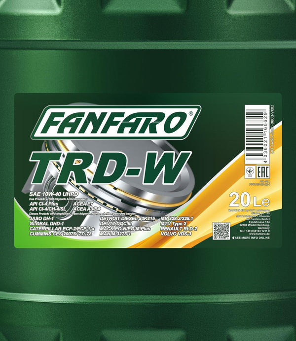 Fanfaro 6105 TRD-W UHPD 10W-40 Motorolie - 20 Liter