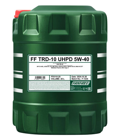 Fanfaro 6110 TRD-10 UHPD 5W-40 Motorolie - 20 Liter